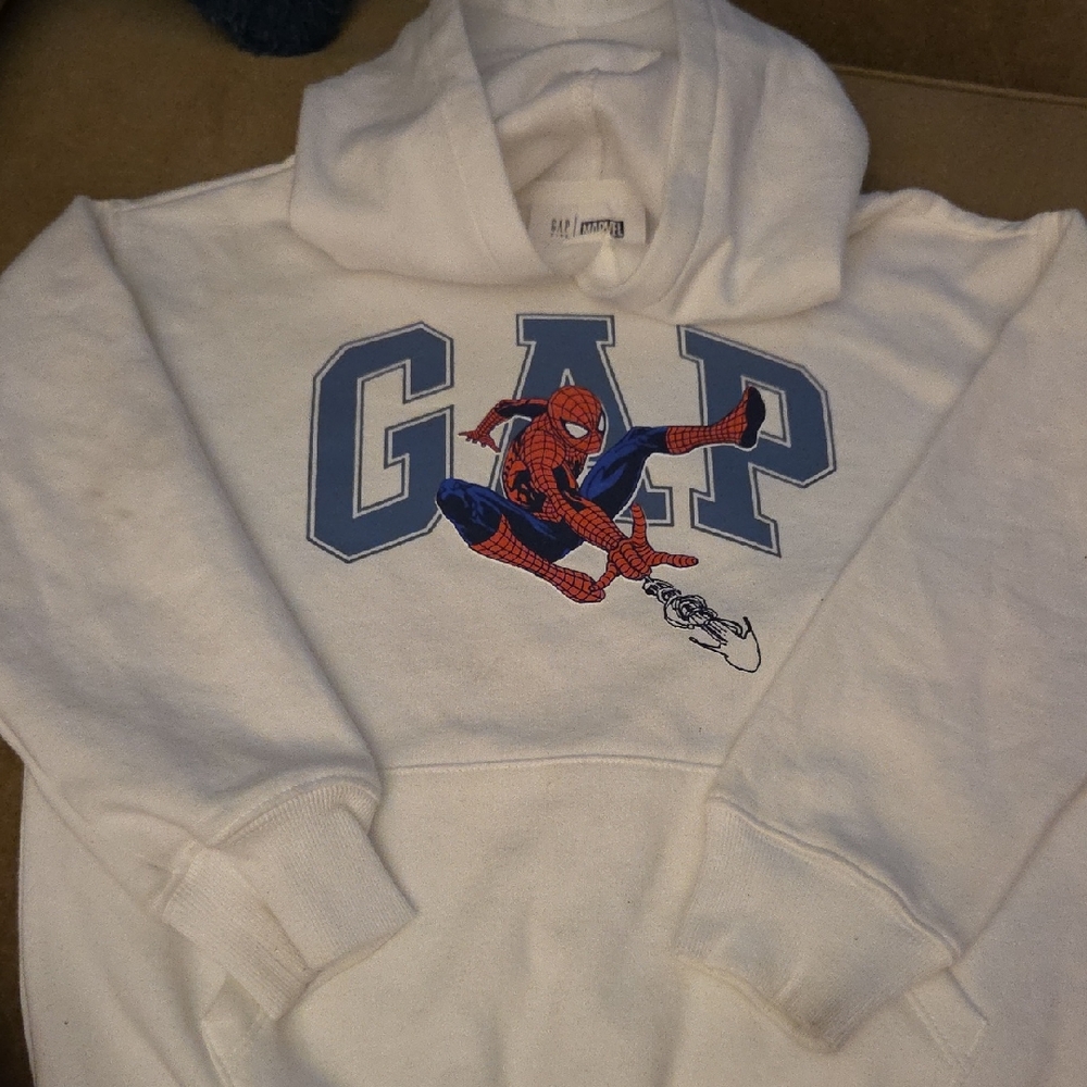 GAP Kids Marvel Cream Hoodie Spiderman S